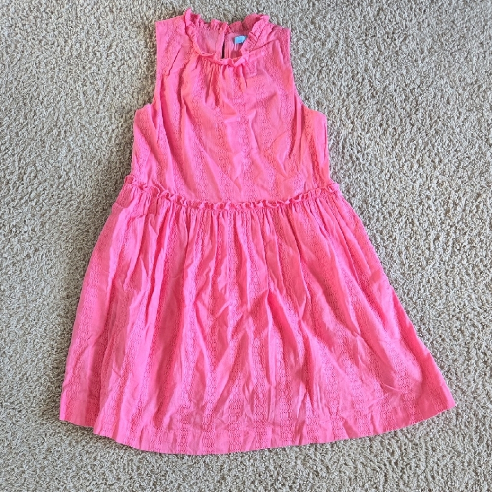 Draper James Pink Sleeveless Sundress with Crew Neck Womens Small